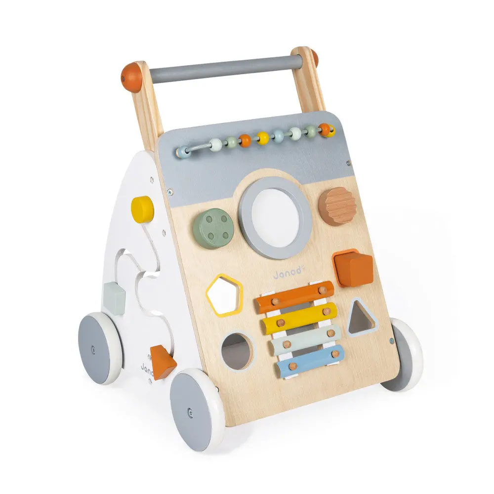 Janod Sweet Cocoon - Multi-Activity Wooden Baby Walker 1