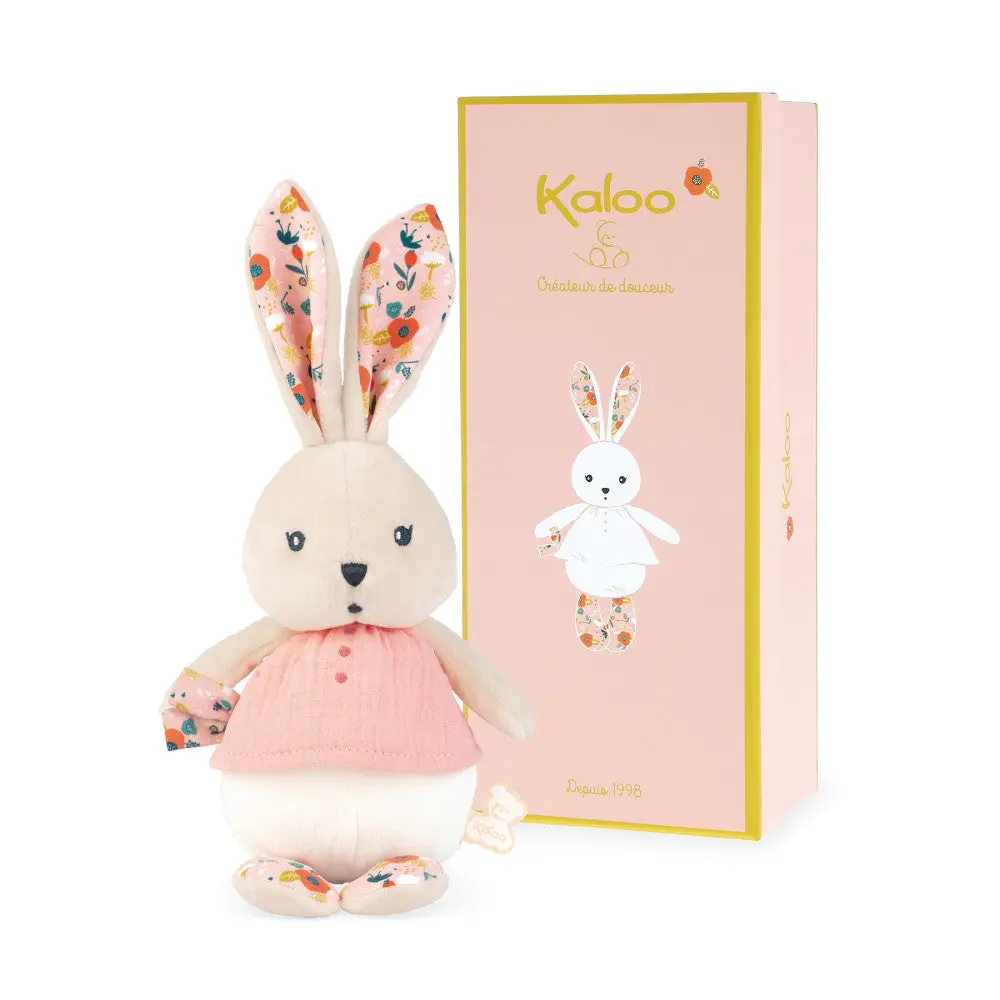 Kaloo K'doux 8.58 Inch Plush Rabbit Poppy - Peach 1