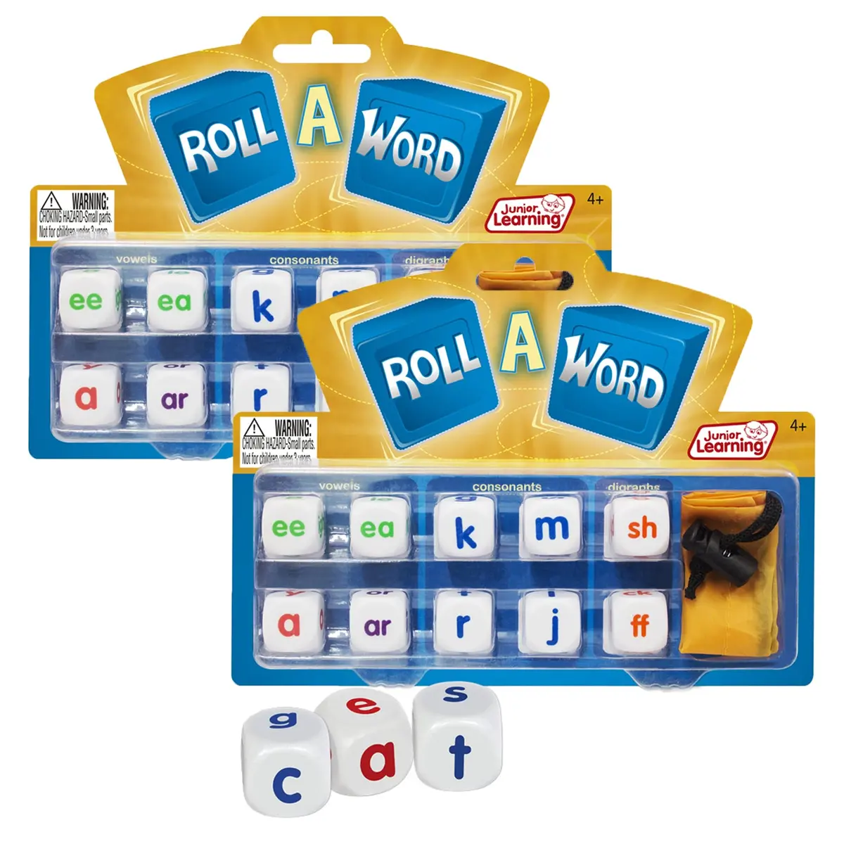 Junior Learning Roll A Word Dice Game - Colorful Educational Toy For Kids 1