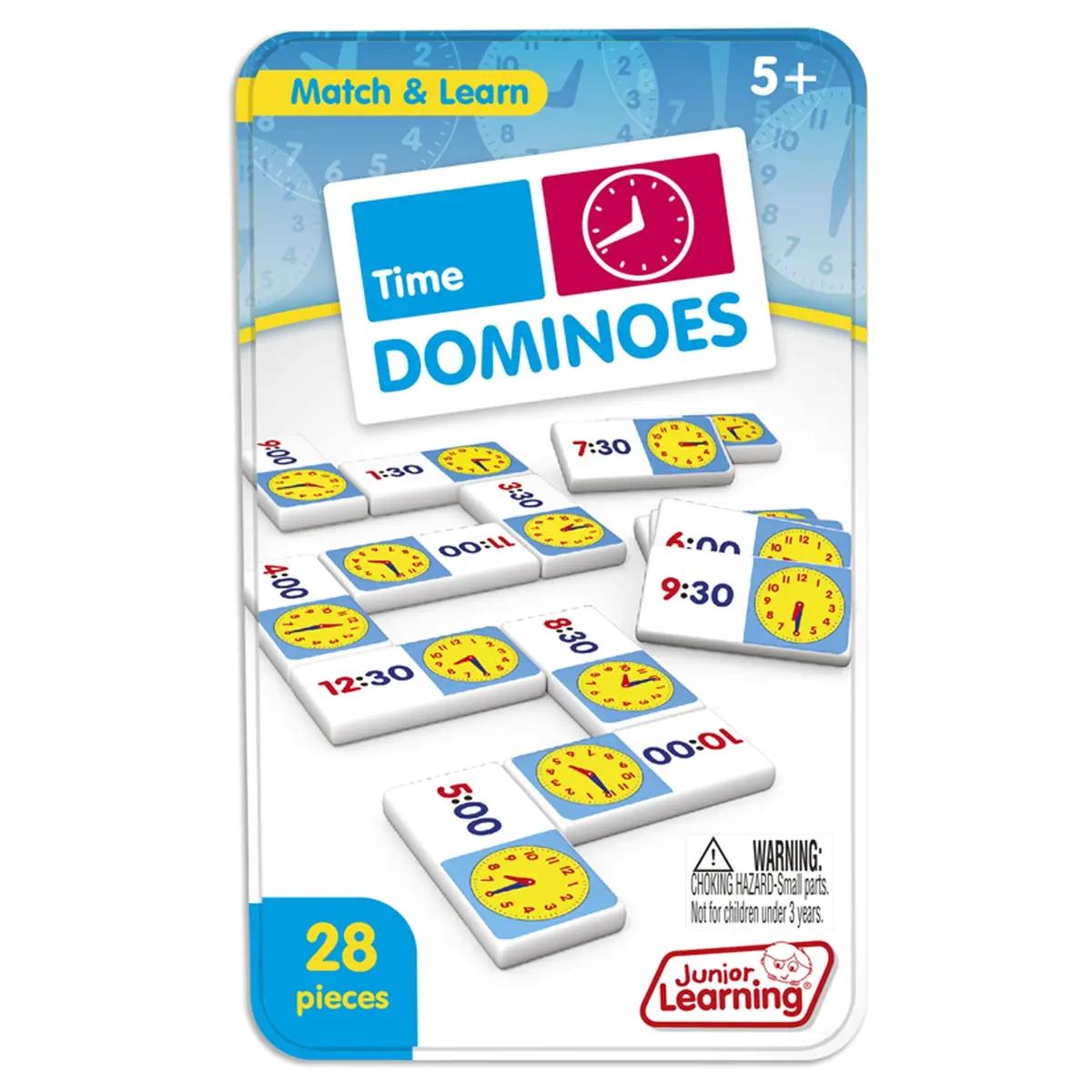 Junior Learning Time Dominoes Educational Game - 2 Sets 2