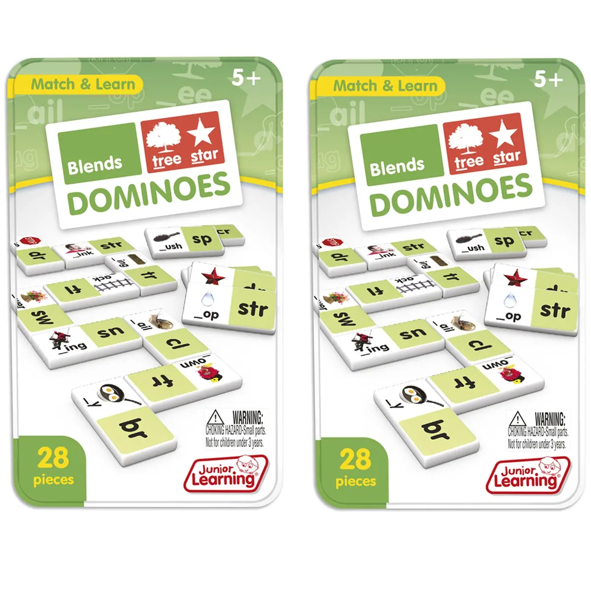 Junior Learning Blends Dominoes - Educational Learning Set For Kids 1