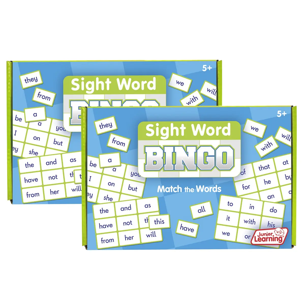 Junior Learning Sight Word Bingo - Dual Pack - Educational Game 1