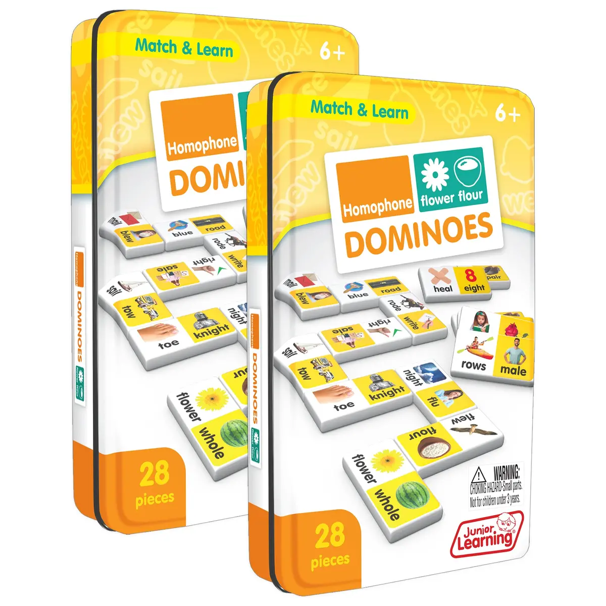 Junior Learning Homophone Match & Learn Dominoes - Dual Pack 1