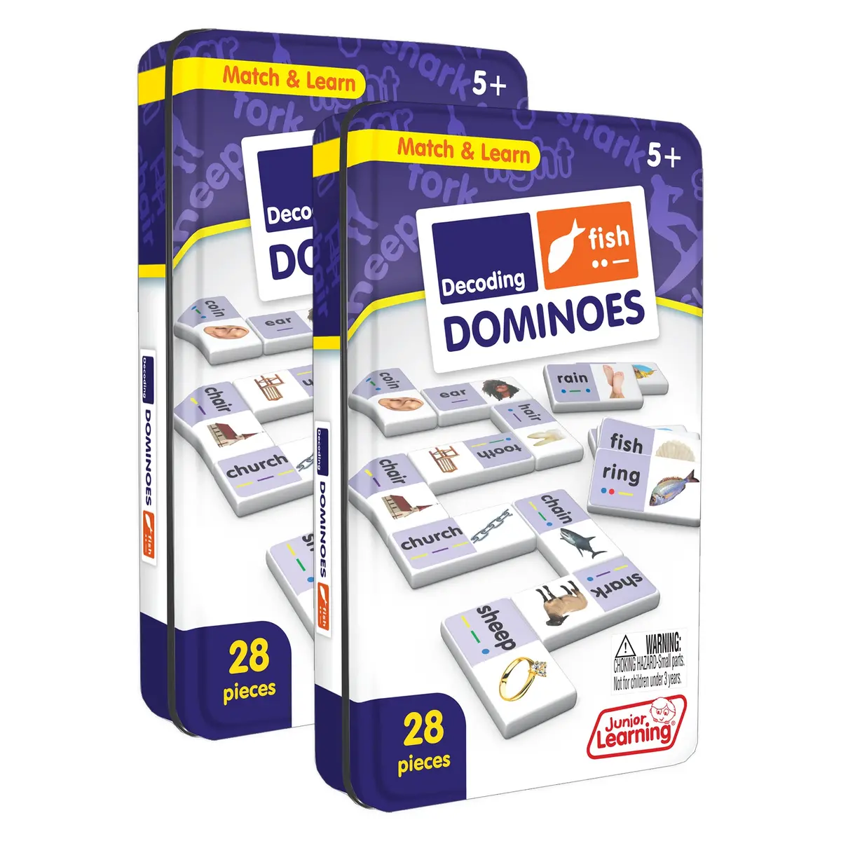 Junior Learning Decoding Match & Learn Dominoes - Double Pack 1