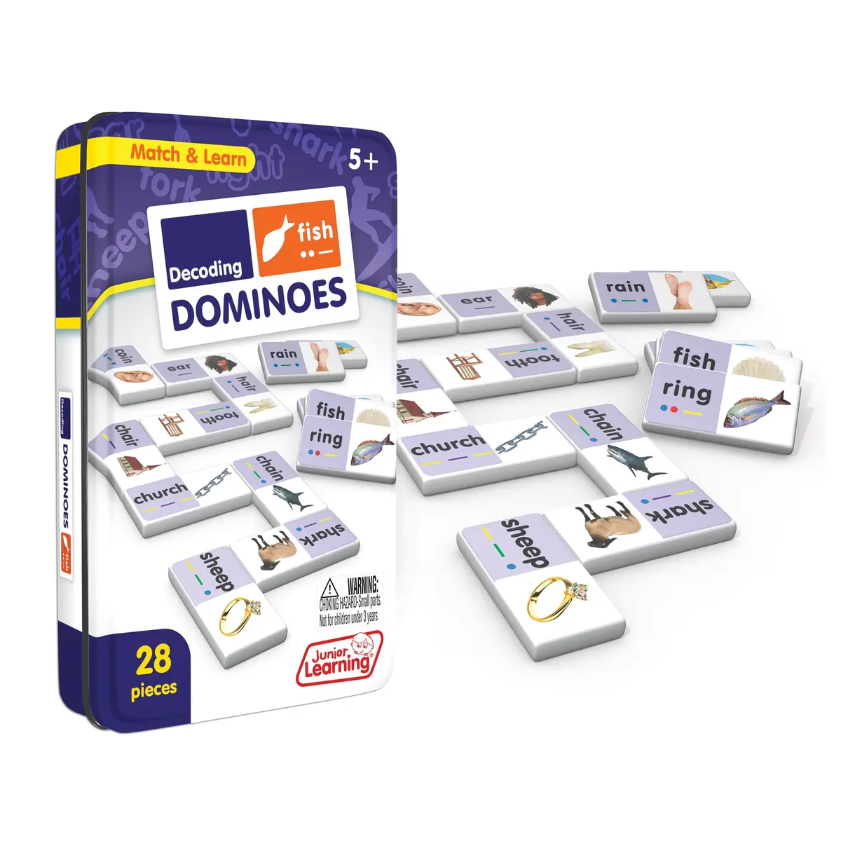Junior Learning Decoding Match & Learn Dominoes - Double Pack 2