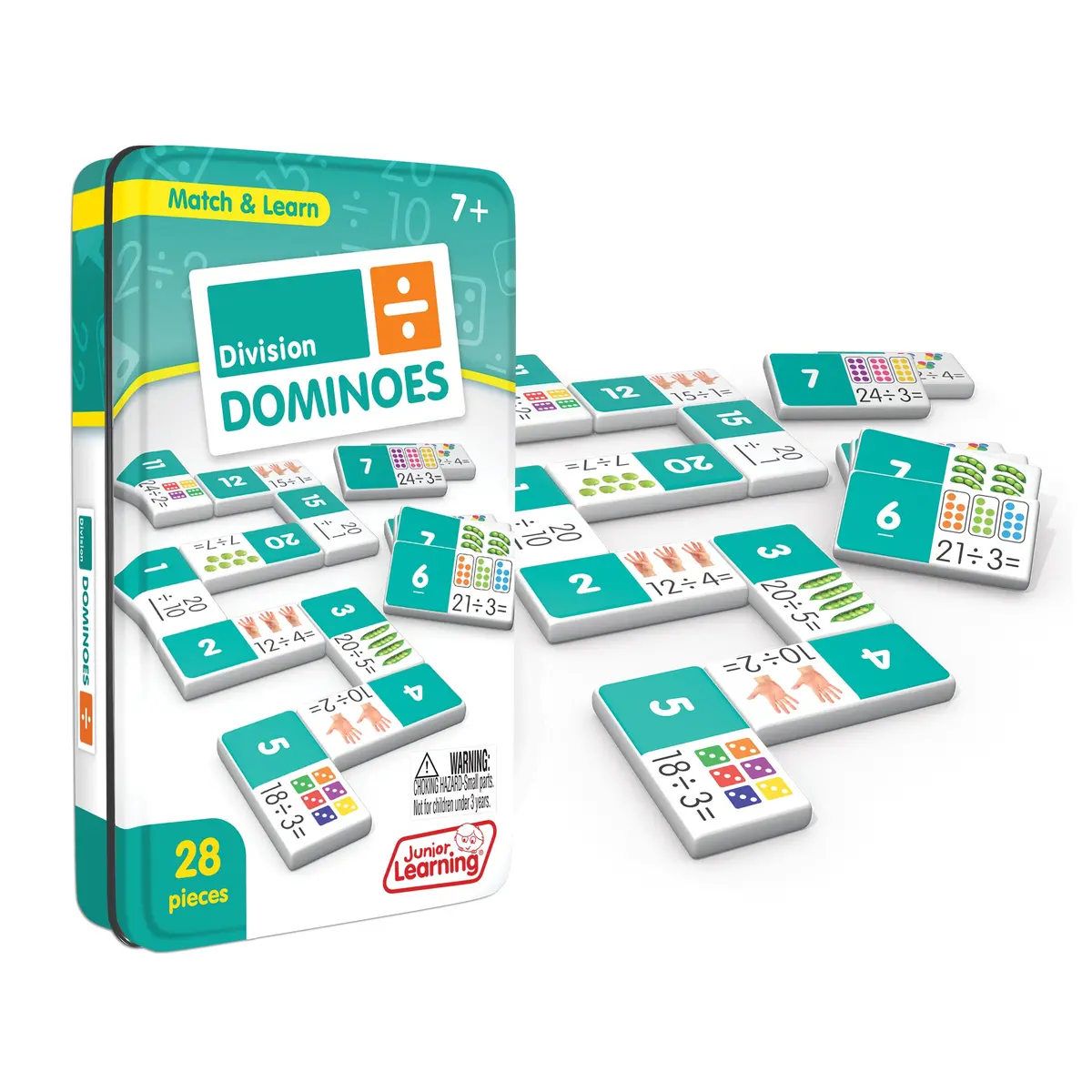 Junior Learning Division Whiz Match & Learn Dominoes - Double Fun Pack 2