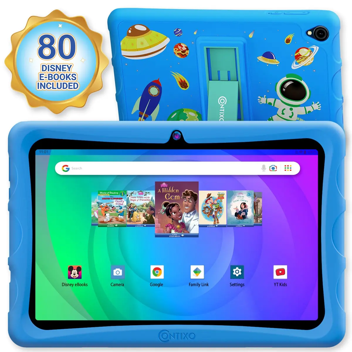 Contixo K103a 10-Inch Kids 64Gb Hd Tablet With 80 Disney Ebooks - Blue 1