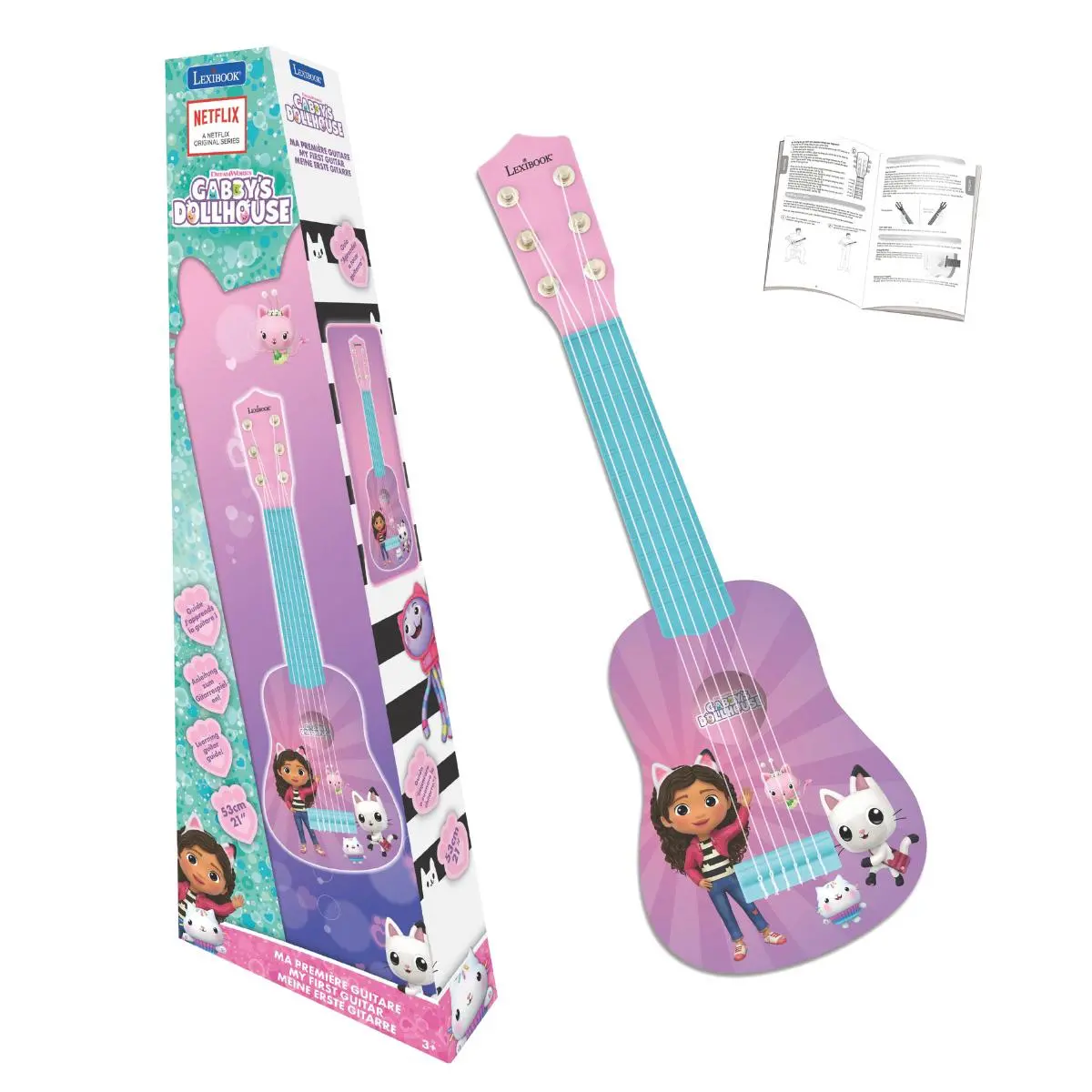 Gabby's Dollhouse First Guitar For Kids - Musical Starter Kit 1