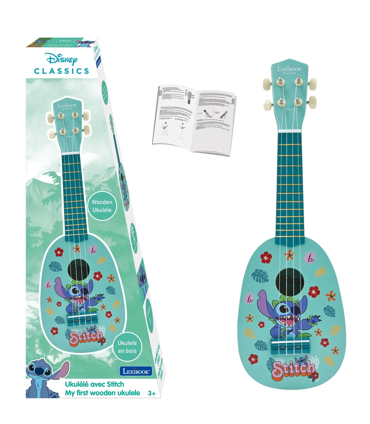 Stitch Themed Wooden Ukulele - Nylon String Music Maker 1