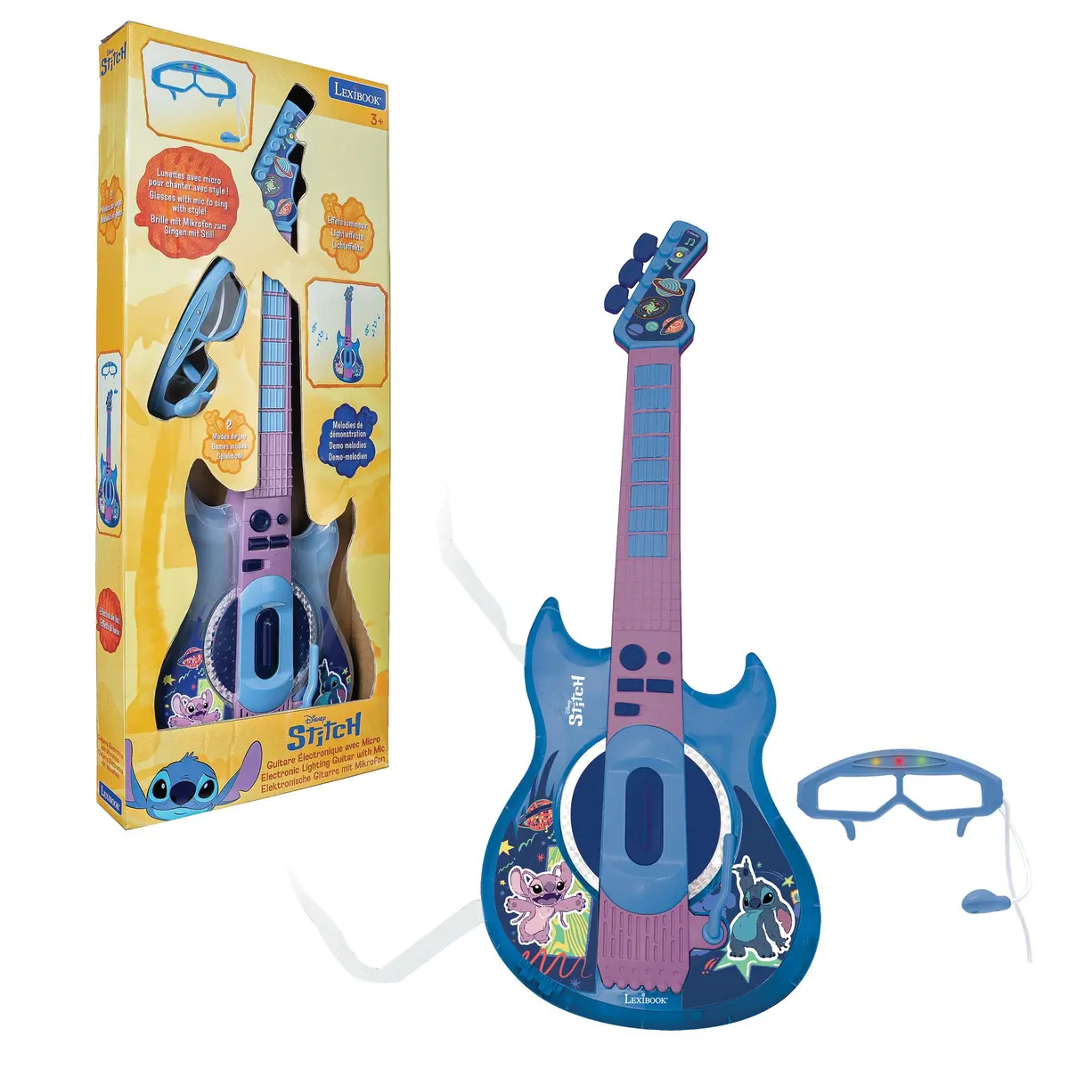 Stitch Strummer Electric Guitar Set With Lightning Effects And Microphone 1