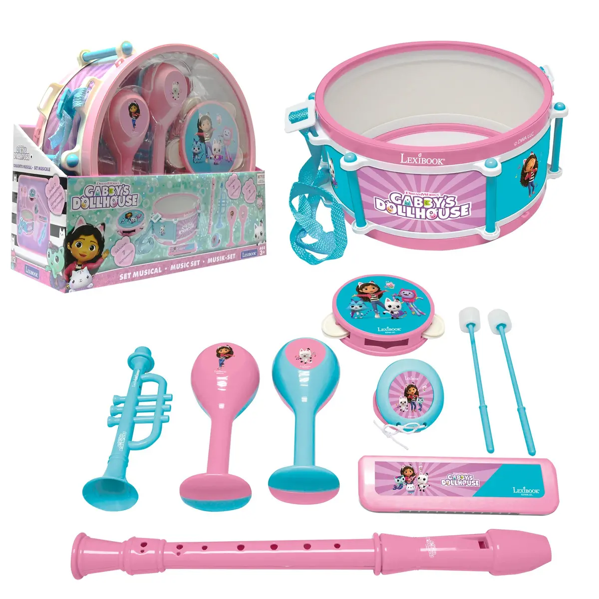 Gabby’S Dollhouse 7-Piece Musical Playset 1