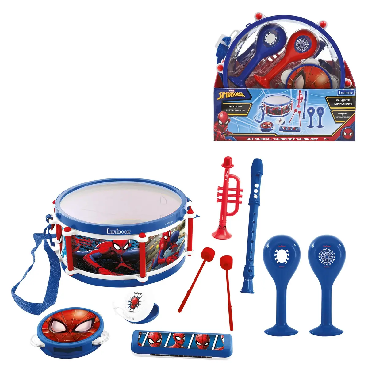Spider-Man 7Pcs Beginner Musical Instrument Set 1