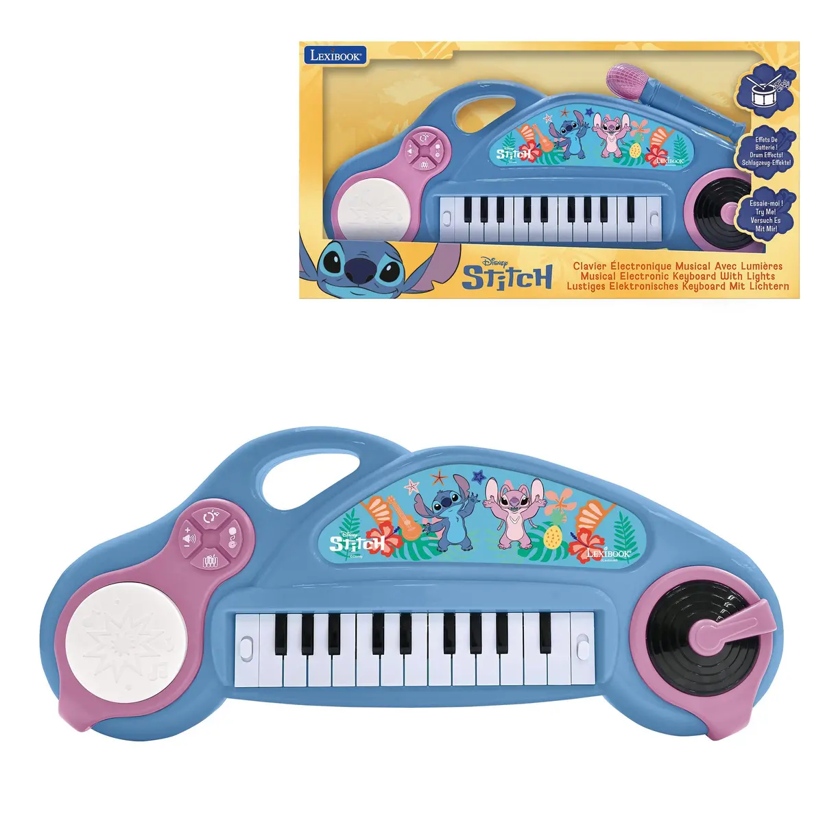 Stitch Fun Multi-Effect Electronic Keyboard With Microphone 1