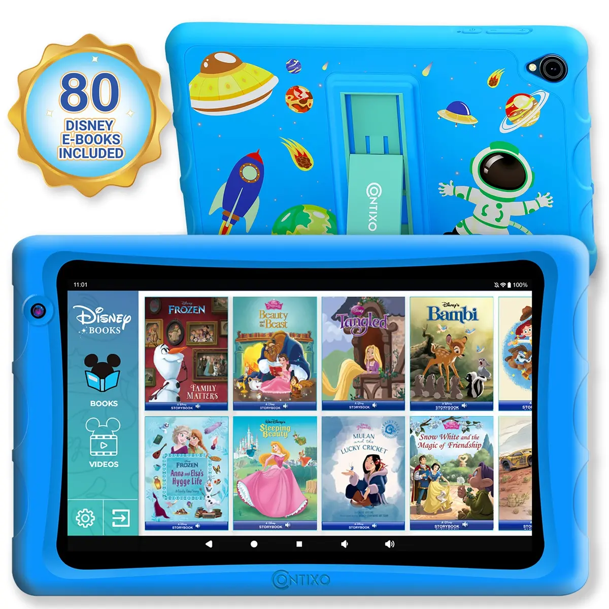 Contixo K81 Kids 8-Inch Tablet With 80 Disney Ebooks - 4Gb Ram, 64Gb Storage - Blue 1