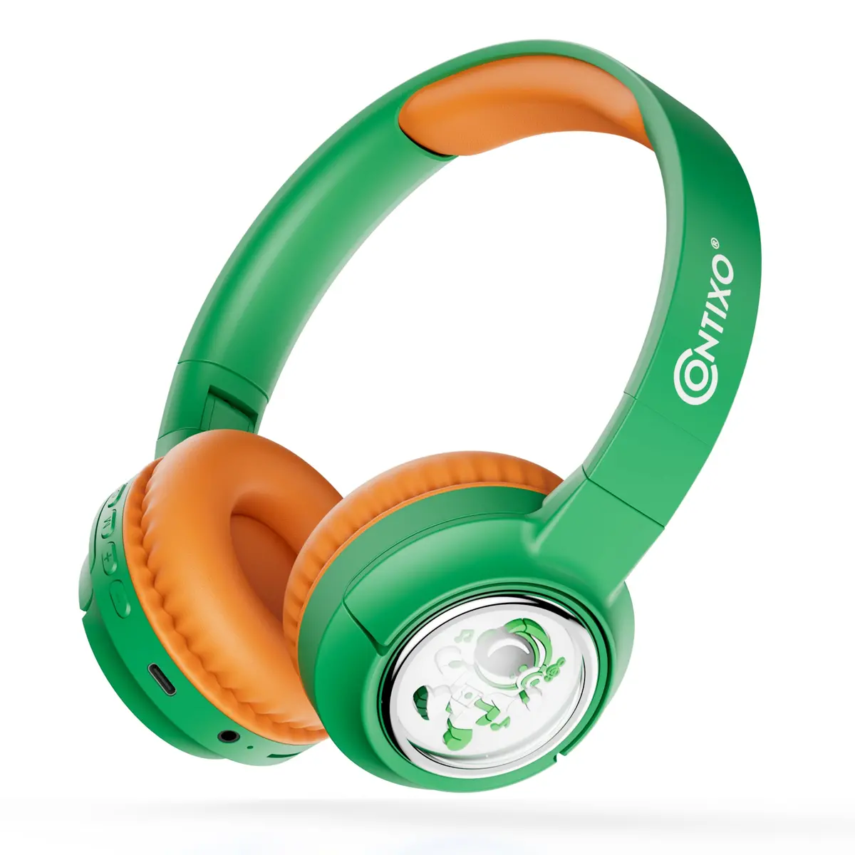 Contixo Kb6 Kids Colorful Led Bluetooth Headphones - Safe Volume & Mic 1