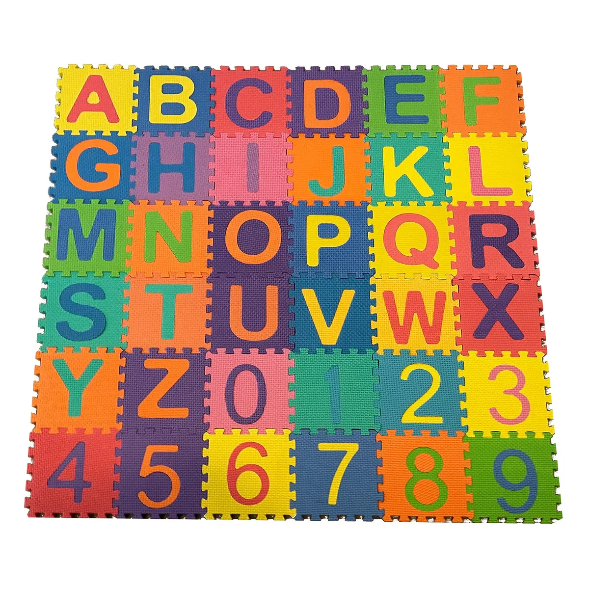 Kore Design Foam Play Mat For Kids Interlocking Alphabet And Numbers (11.8×11.8X0.40") 1
