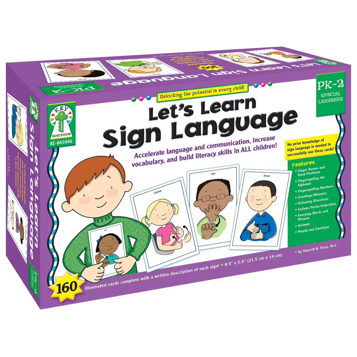 Key Education Publishing Let's Learn Sign Language Learning Cards 1