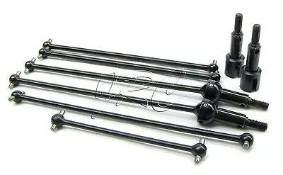 Trophy Truggy Front/Rear/Center Drive Shafts Axles Universals Hpi Flux 107018 1