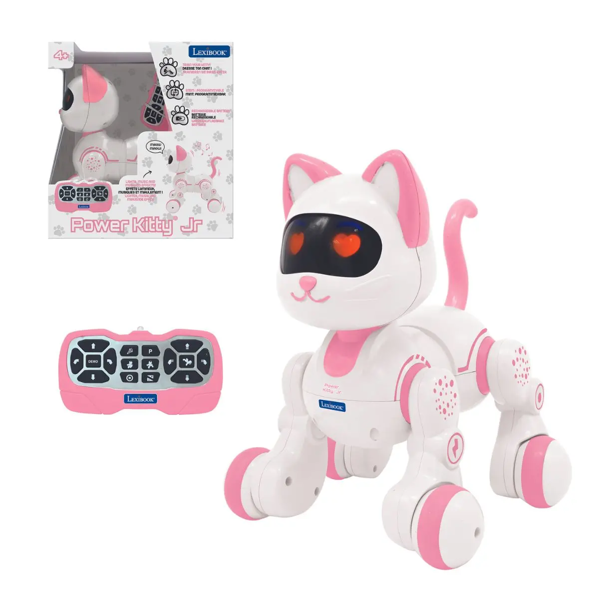 Lexibook Power Kitty®  Junior – My Robotic Cat With Programming Functions, Dances, Walk, Plays Music Incl. Remote Control. 1