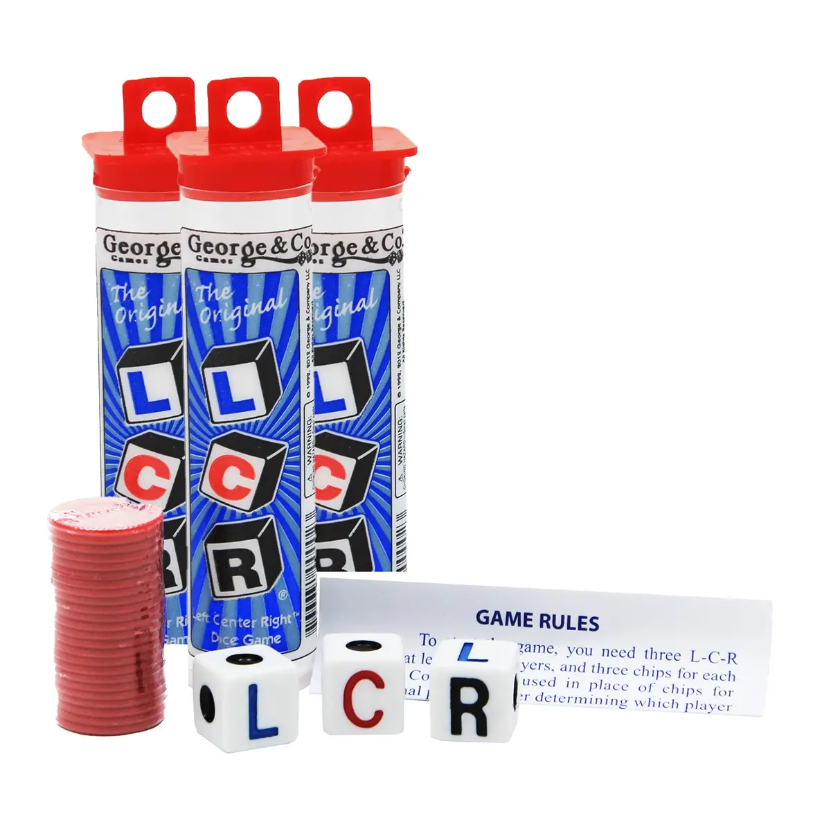 Koplow Games Left, Center, Right Dice Game, Trio Pack 1