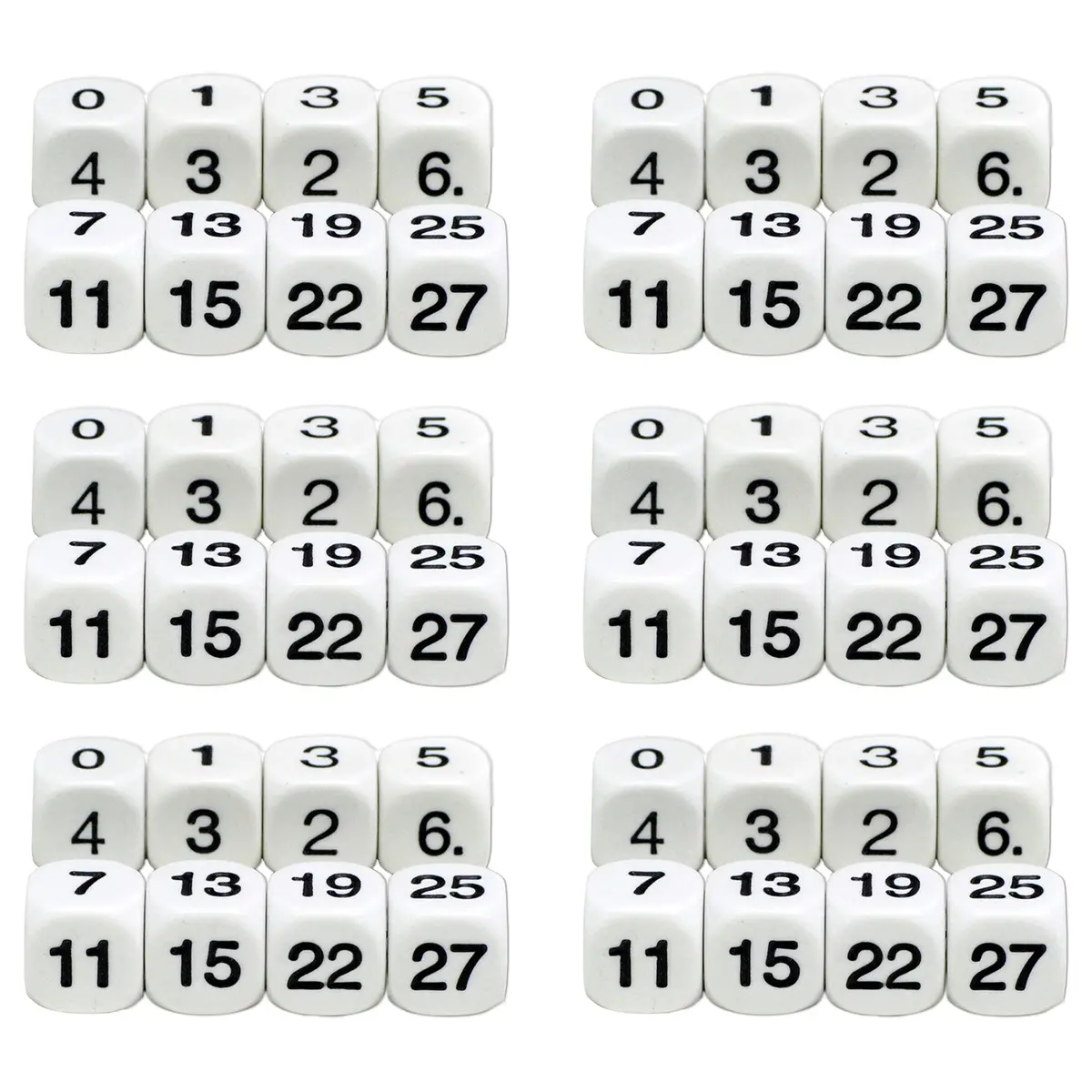 Koplow Games Educational Math Numbers Dice - 6 Sets 1