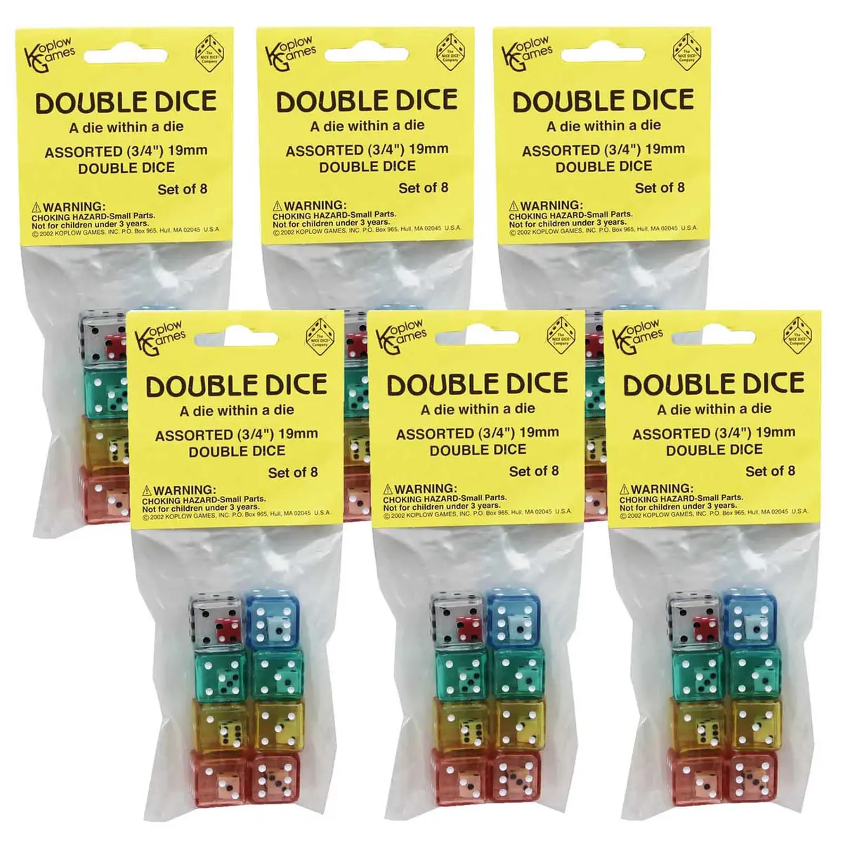Koplow Games Exciting Double Dice Set, 48 Count 1