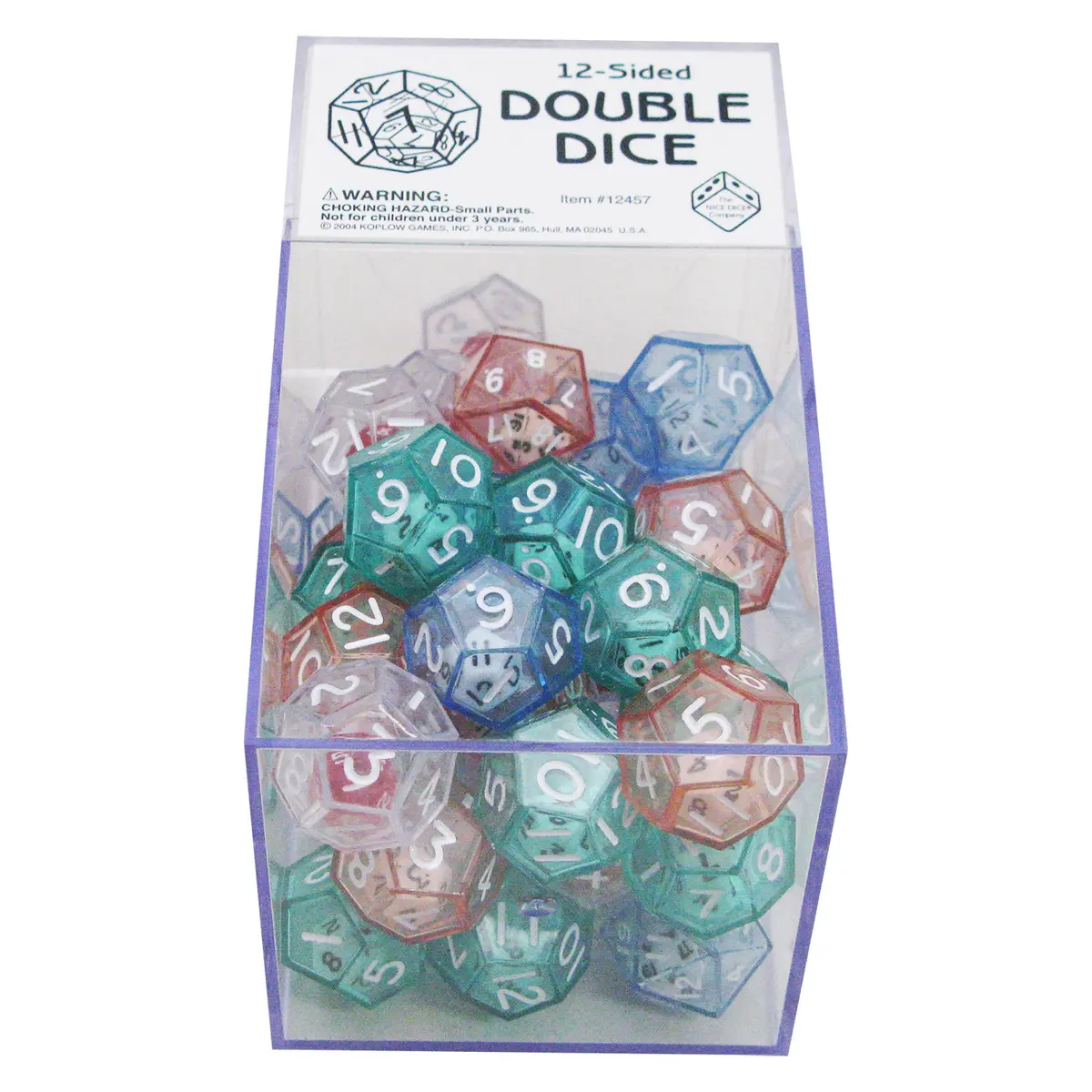 Koplow Games 12-Sided Double Dice Adventure, Box Of 40 1