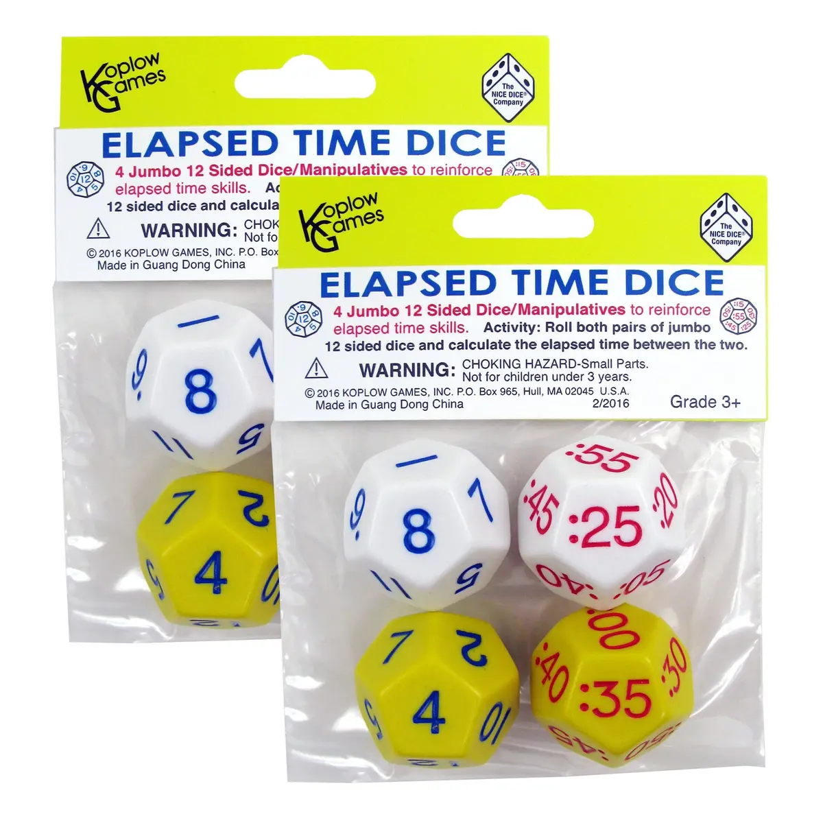Koplow Games Time Mastery Elapsed Time Dice - 2 Packs 1