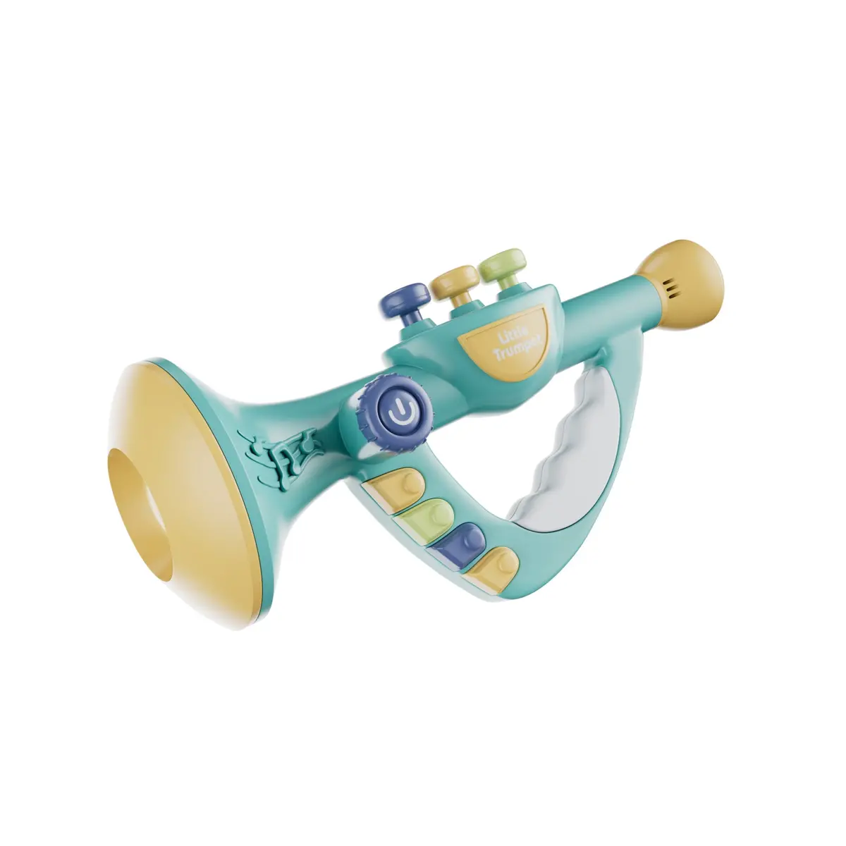 Contixo Little Trumpet Toy Blue - Musical Instrument For Toddlers 1