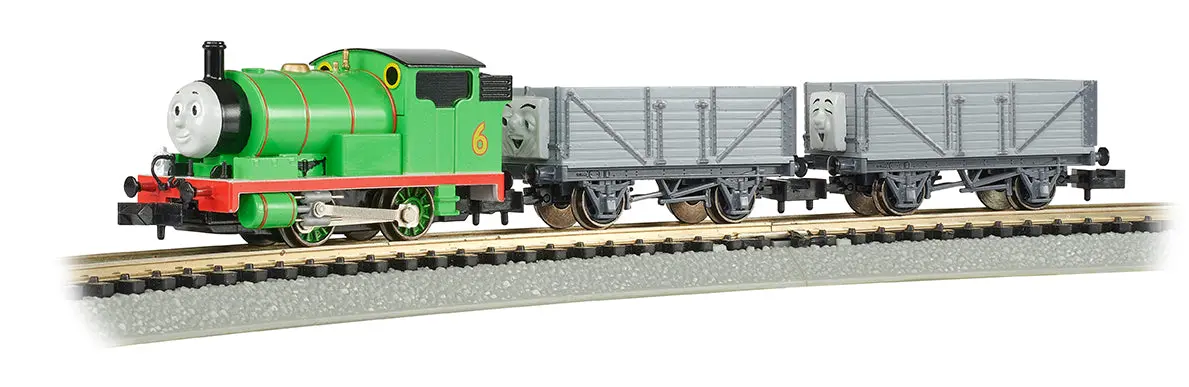 Bachmann Trains - Percy And The Troublesome Trucks N Scale Electric Train Set 1