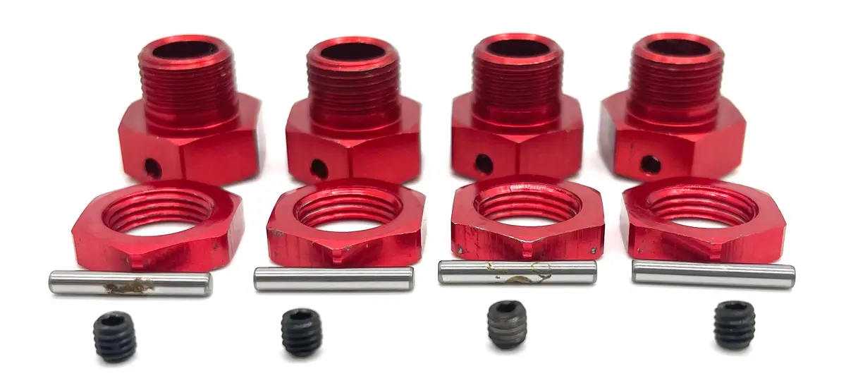 Team Corally Kagama - 17Mm Hex Hubs (Adaptors Drive Wheel Red Nuts C-00474 1