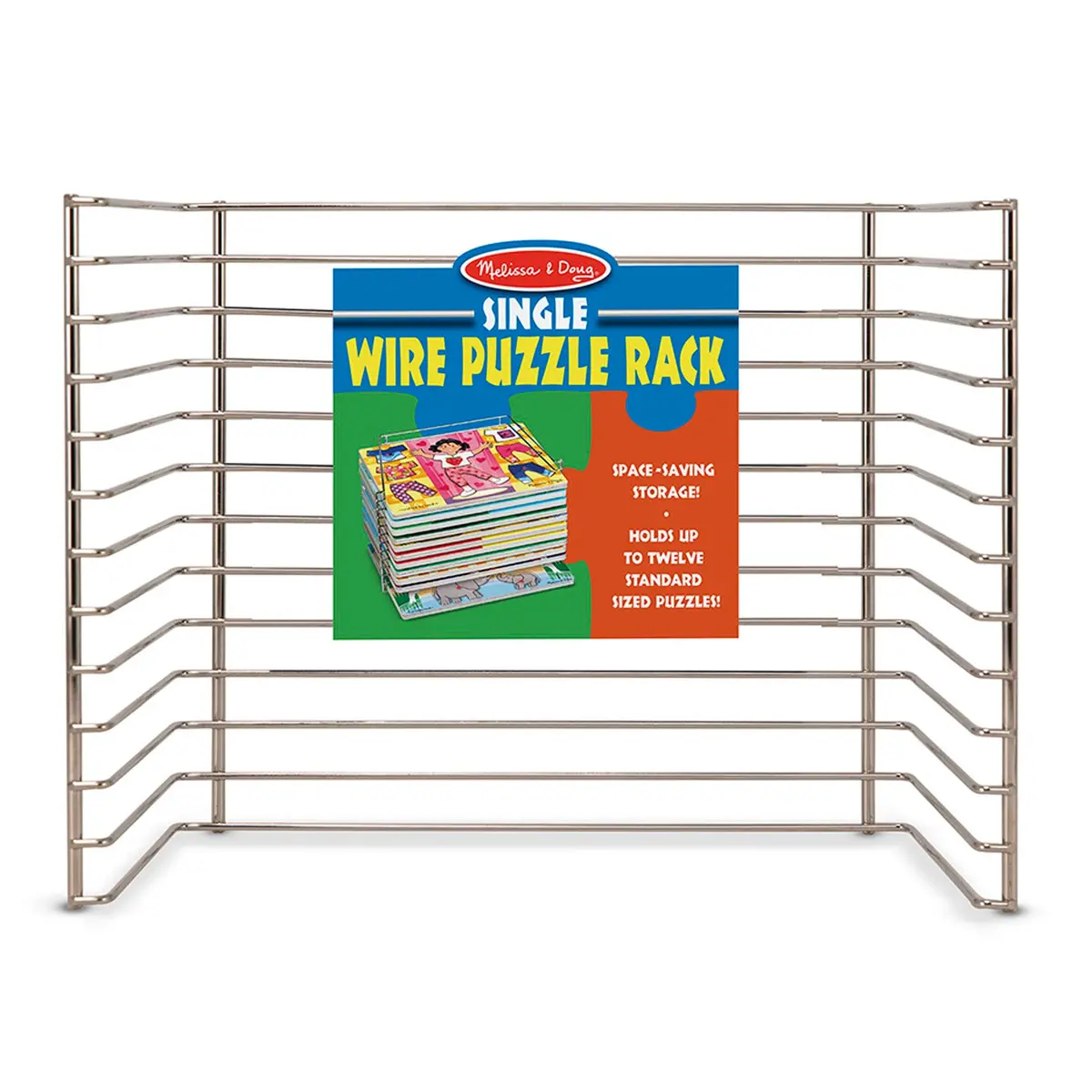 Melissa & Doug Sturdy Metal Puzzle Storage Rack 1
