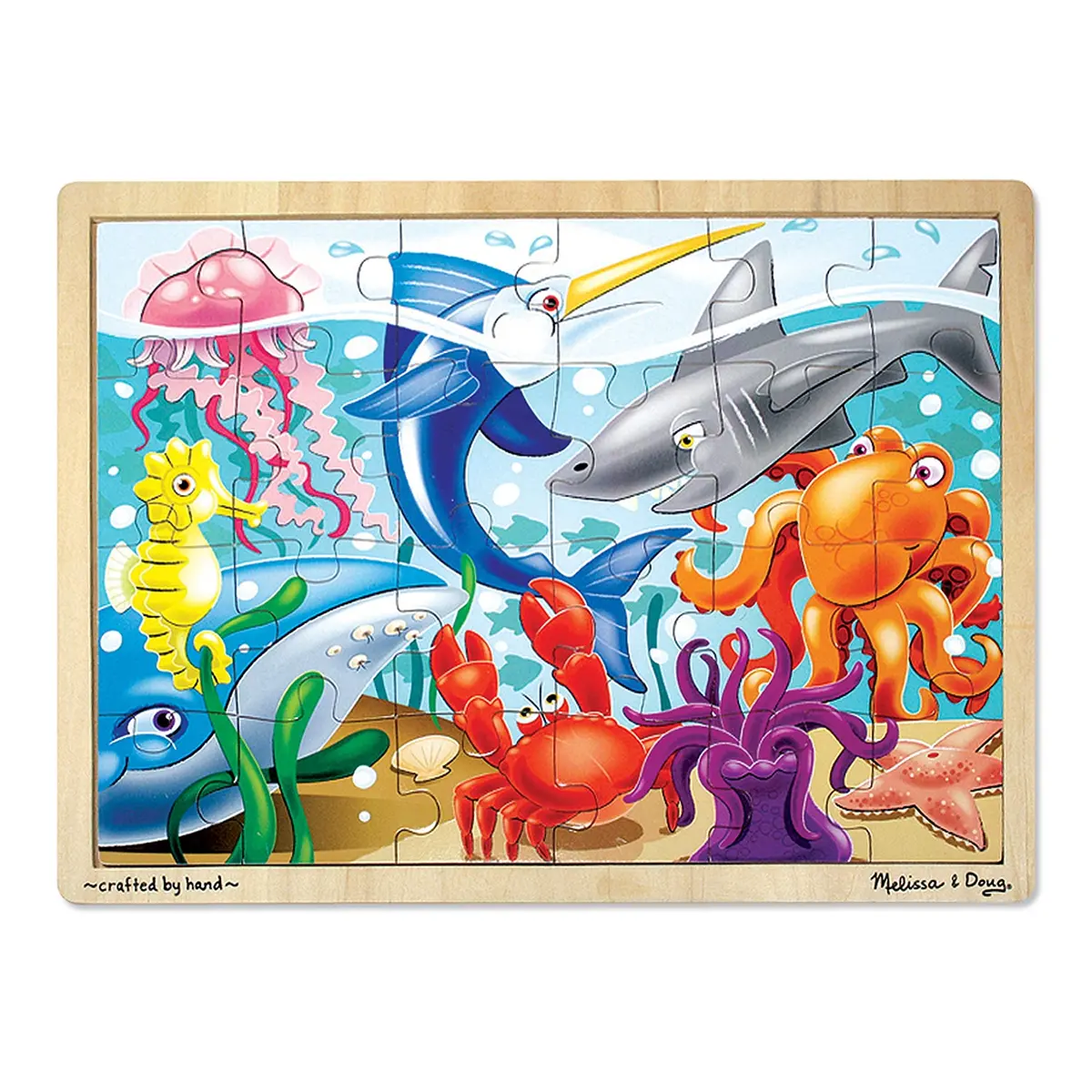 Melissa & Doug Ocean Expedition Wooden Jigsaw Puzzle - 24Pc 1