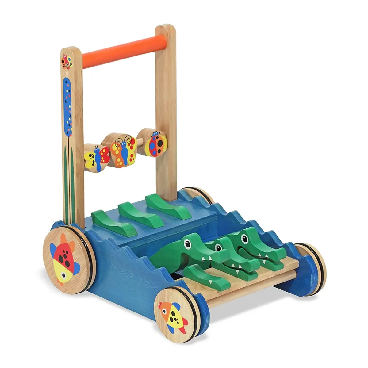 Melissa & Doug Chomp And Clack Alligator Push Toy – Colorful Movement 1