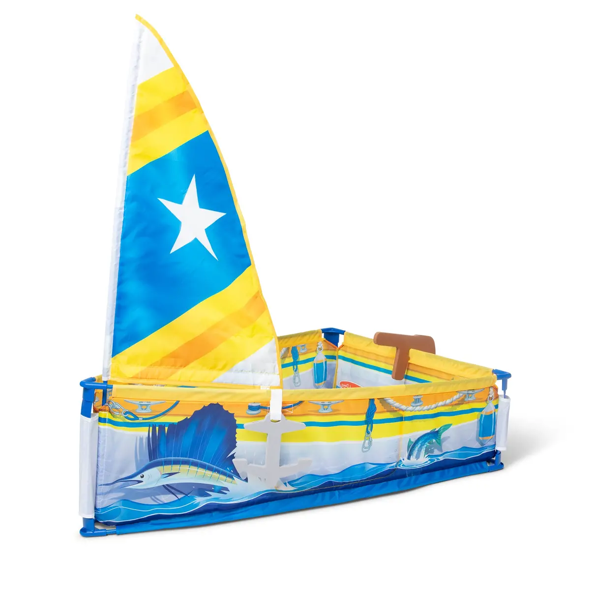 Melissa & Doug Let's Explore Sailboat Play Set - Interactive Pretend Play 2
