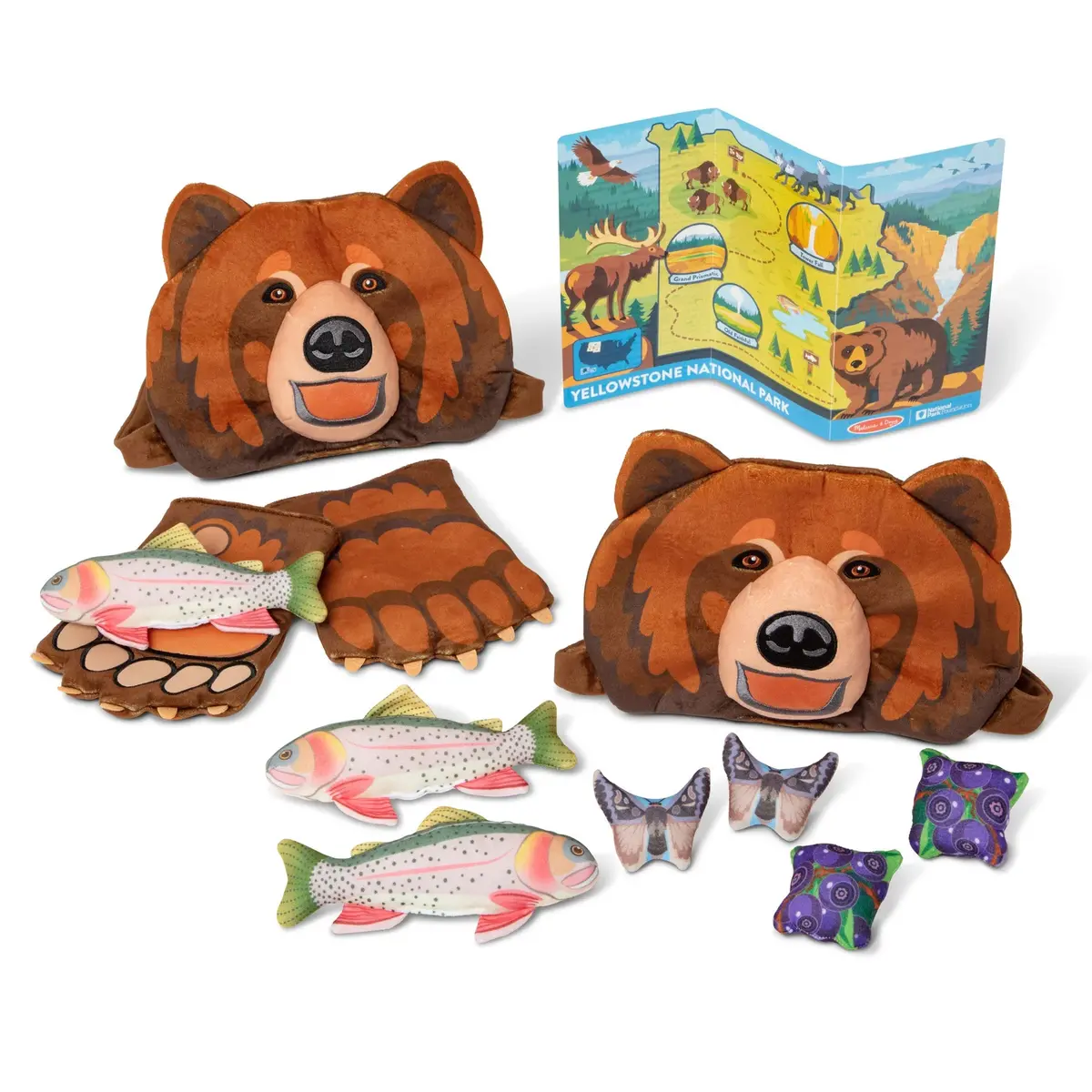 Melissa & Doug Yellowstone Grizzly Bear Pretend Play Set 1
