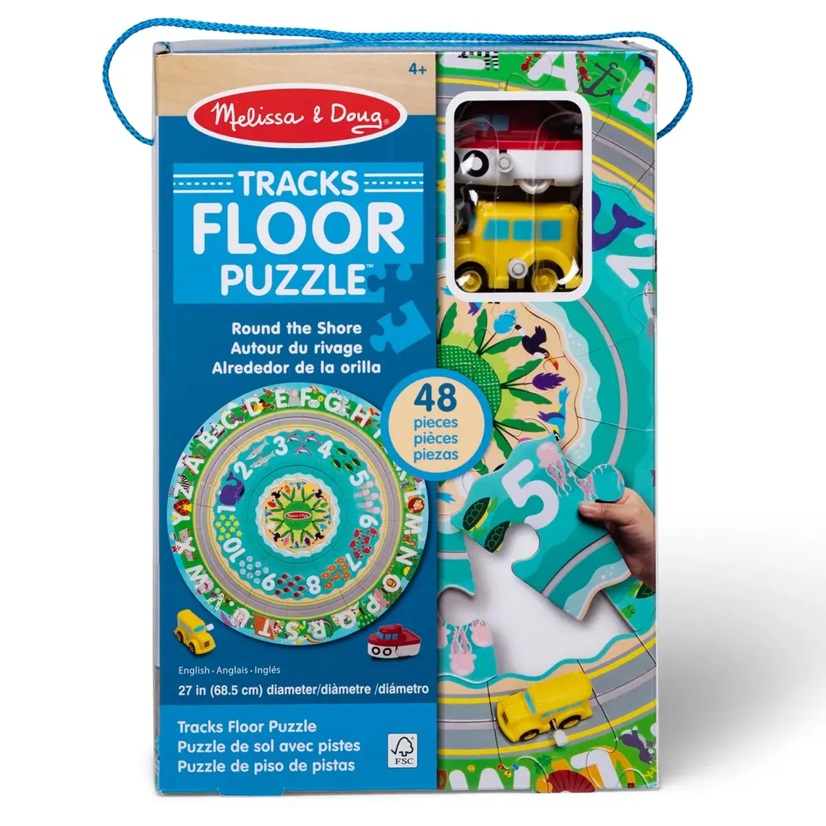 Melissa & Doug Round The Shore 48-Piece Floor Puzzle & Play Set 1