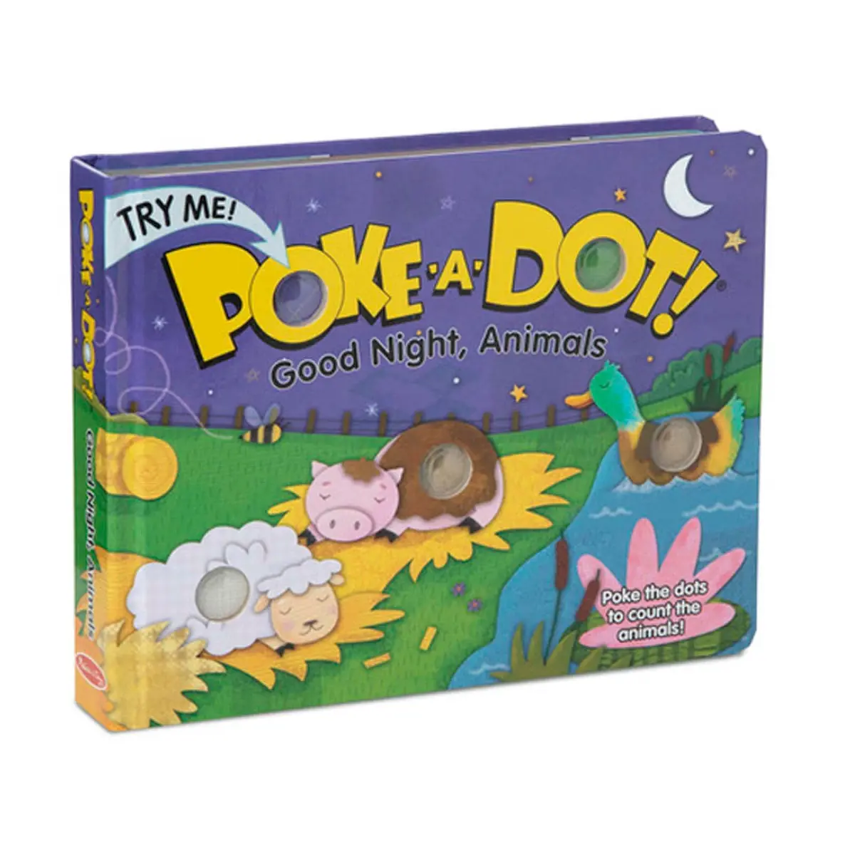 Melissa & Doug Poke-A-Dot! Good Night, Animals Board Book 1