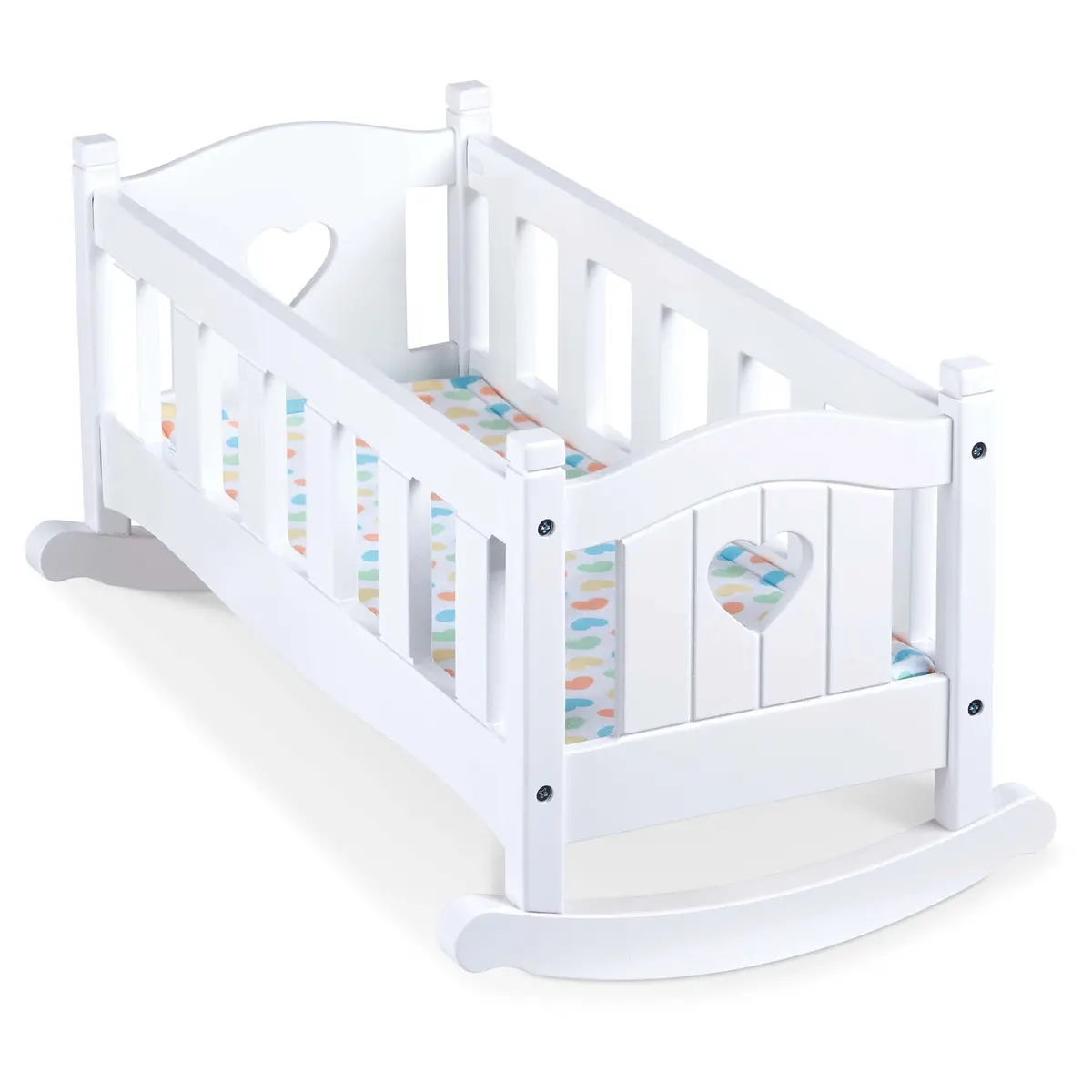 Melissa & Doug Mine To Love Wooden Doll Rocking Cradle 1