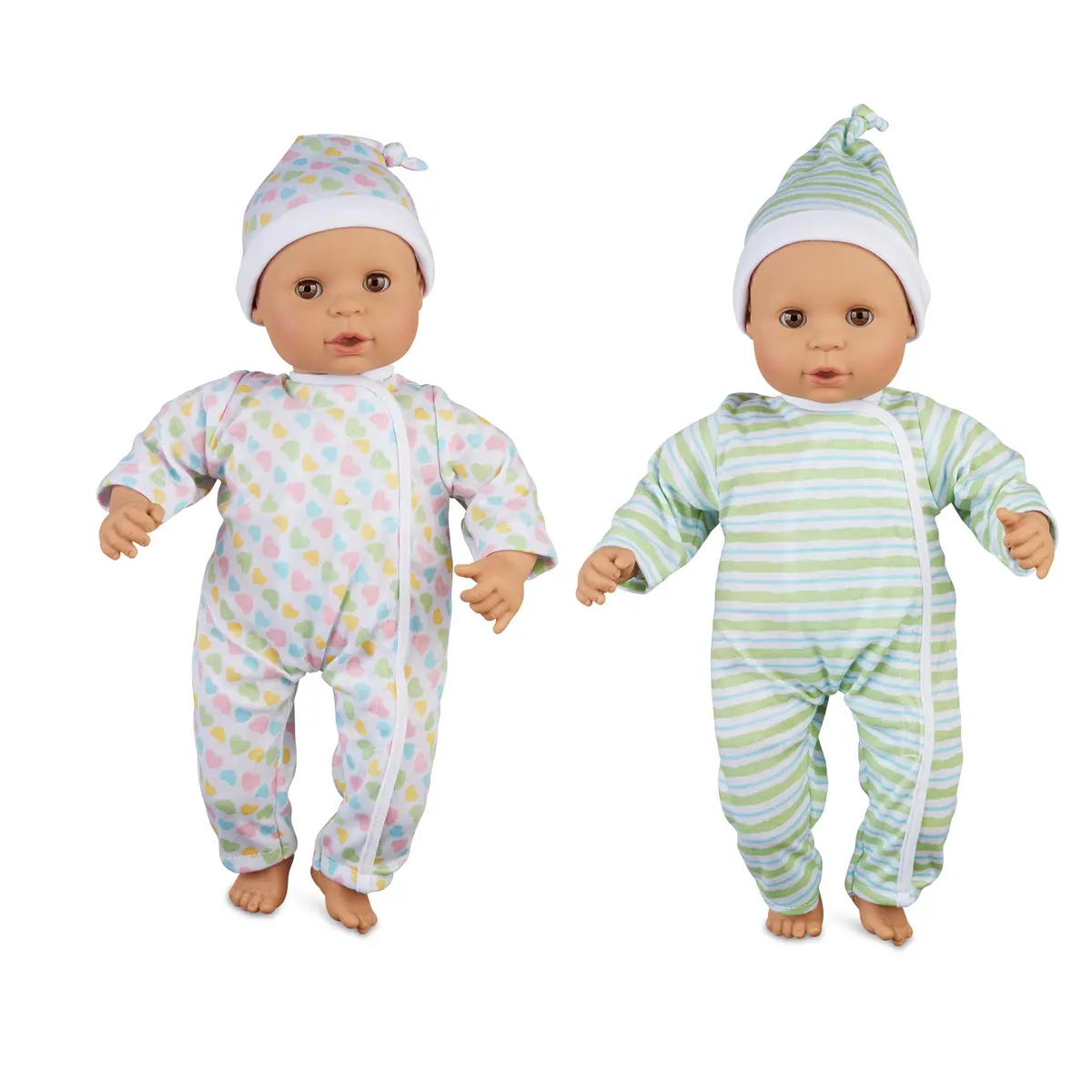 Melissa & Doug 15" - Mine To Love Twins Sebastian & Sofia Dolls 1