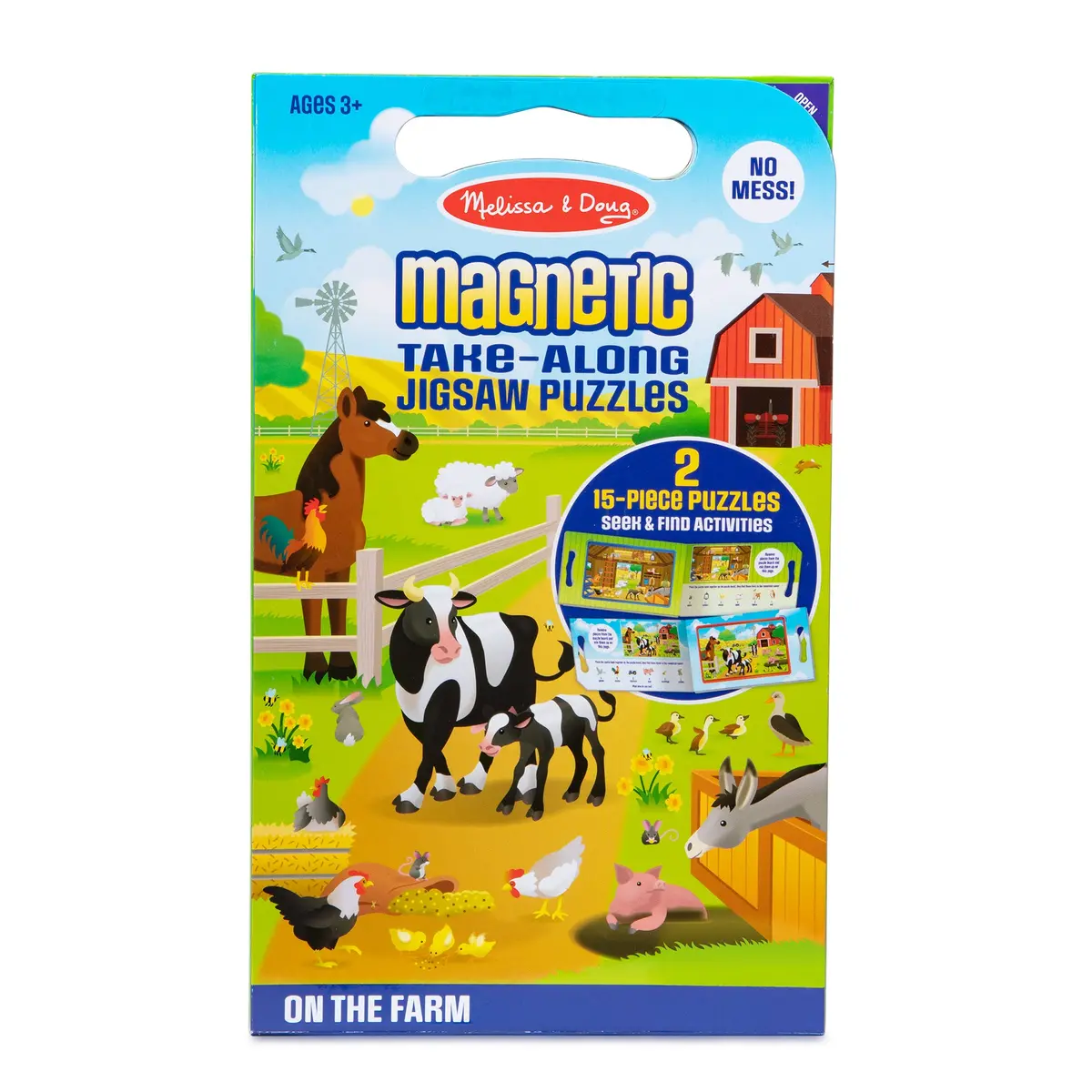 Melissa & Doug On The Farm 2-Pack Magnetic Puzzles - 15 Pc Each 1