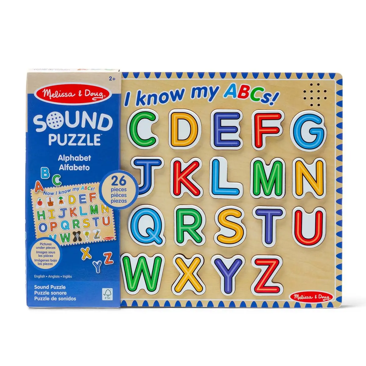 Melissa & Doug Alphabet Sound Puzzle - Vibrant 26-Piece Learning Toy 1