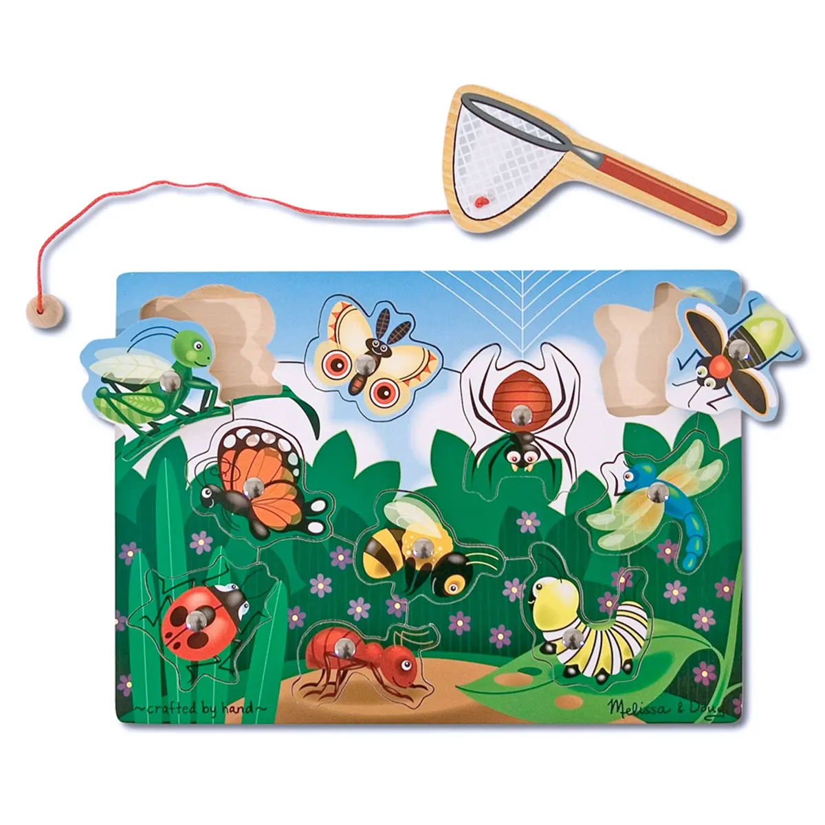 Melissa & Doug Garden Bug Magnetic Wooden Puzzle - 10 Pc 1