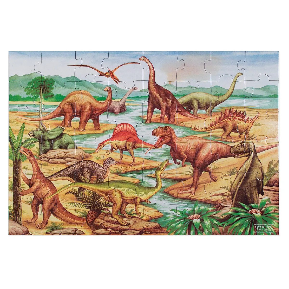 Melissa & Doug Dinosaurs Floor Puzzle - 48 Pc 1