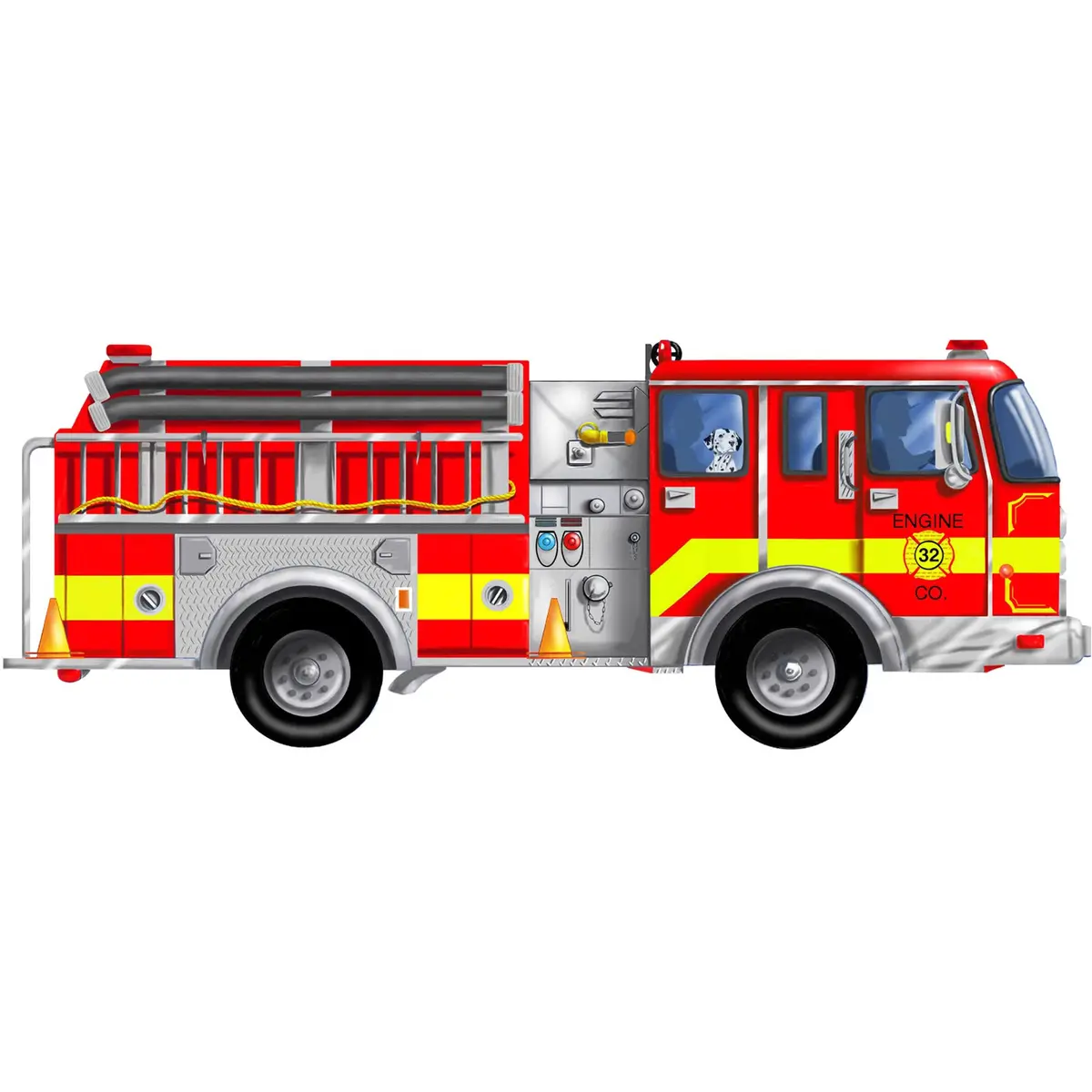 Melissa & Doug Fire Truck 4' Floor Puzzle - 24 Pieces 1