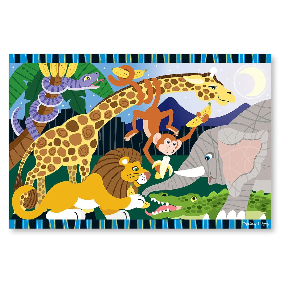 Melissa & Doug Safari Social 24 Pc Floor Puzzle 1