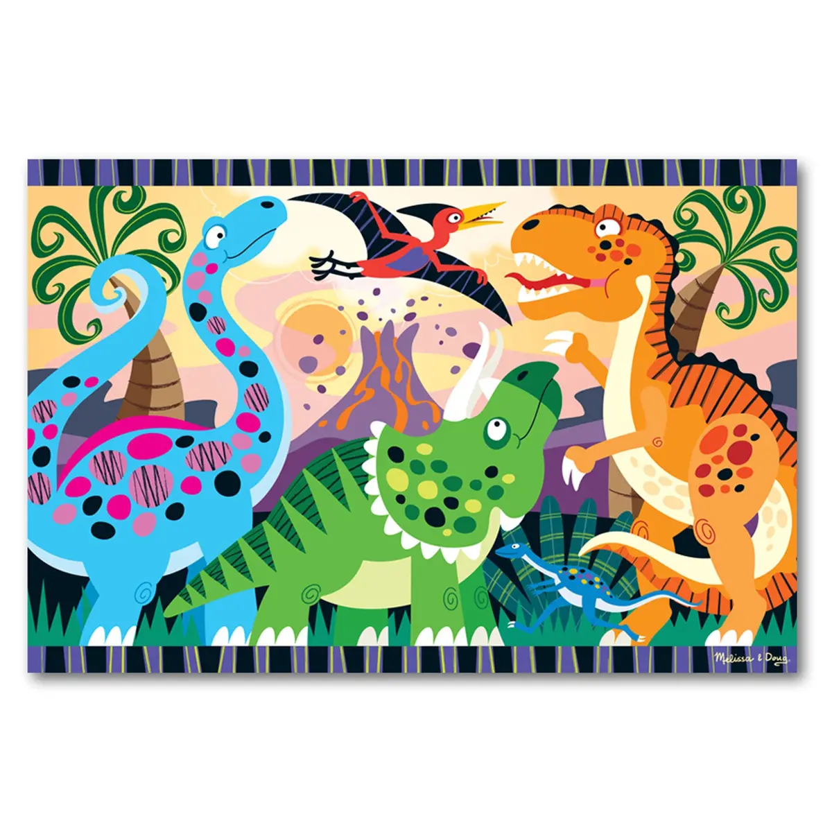Melissa & Doug Dinosaur Dawn 24-Piece Floor Puzzle 1