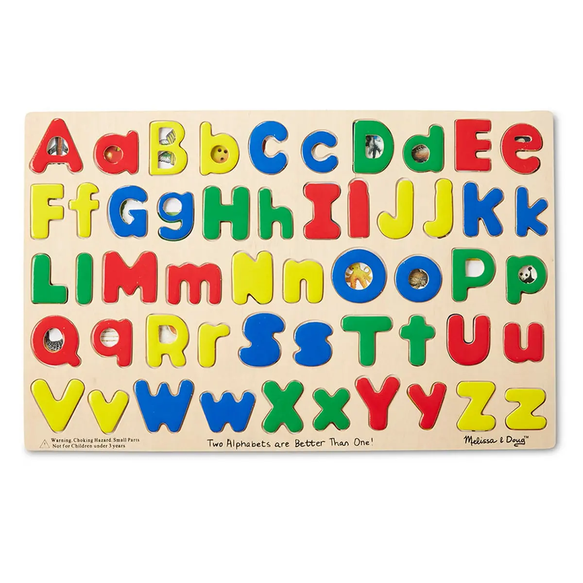 Melissa & Doug Alphabet Adventures - Dual Case Wooden Puzzle 1