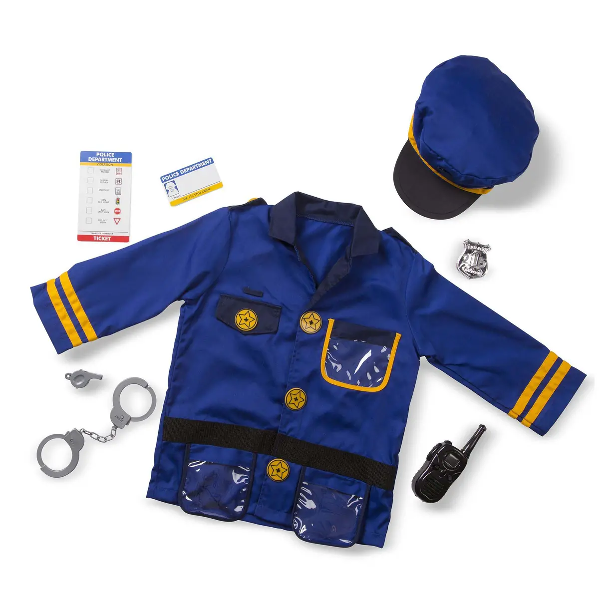 Melissa & Doug Police Officer Role Play Costume Set - Ages 3-6 1