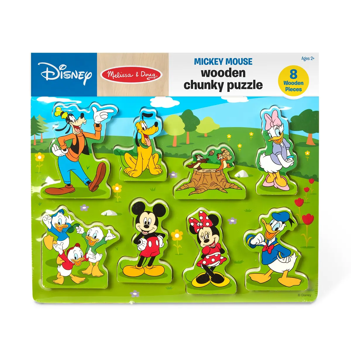 Melissa & Doug Mickey Mouse 8-Piece Wooden Chunky Puzzle 1